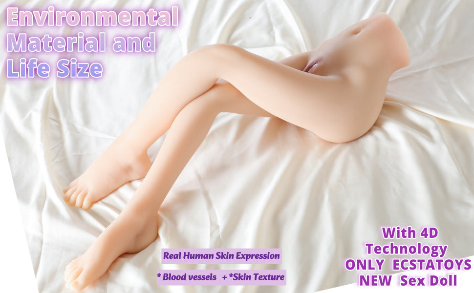 Sex Doll full size body Lower body full Pussy Ass Sex Toy Realistic Suction for Men Masturbation Pocket Pussy and Orgasm hands free masturbators Soft real Vagina 29.52inch 2.46FT 75CM
