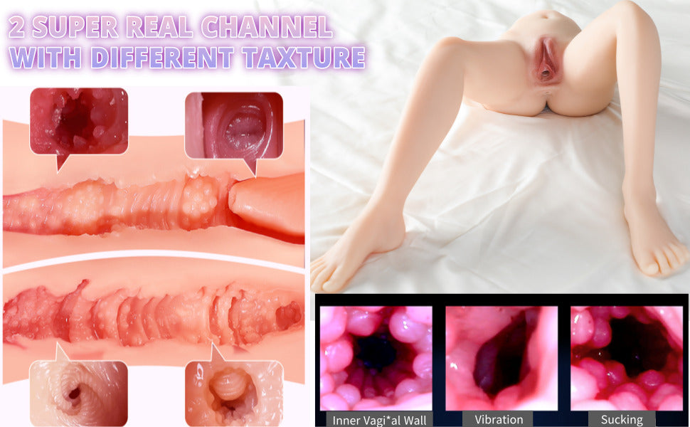 Sex Doll full size body Lower body full Pussy Ass Sex Toy Realistic Suction for Men Masturbation Pocket Pussy and Orgasm hands free masturbators Soft real Vagina 29.52inch 2.46FT 75CM