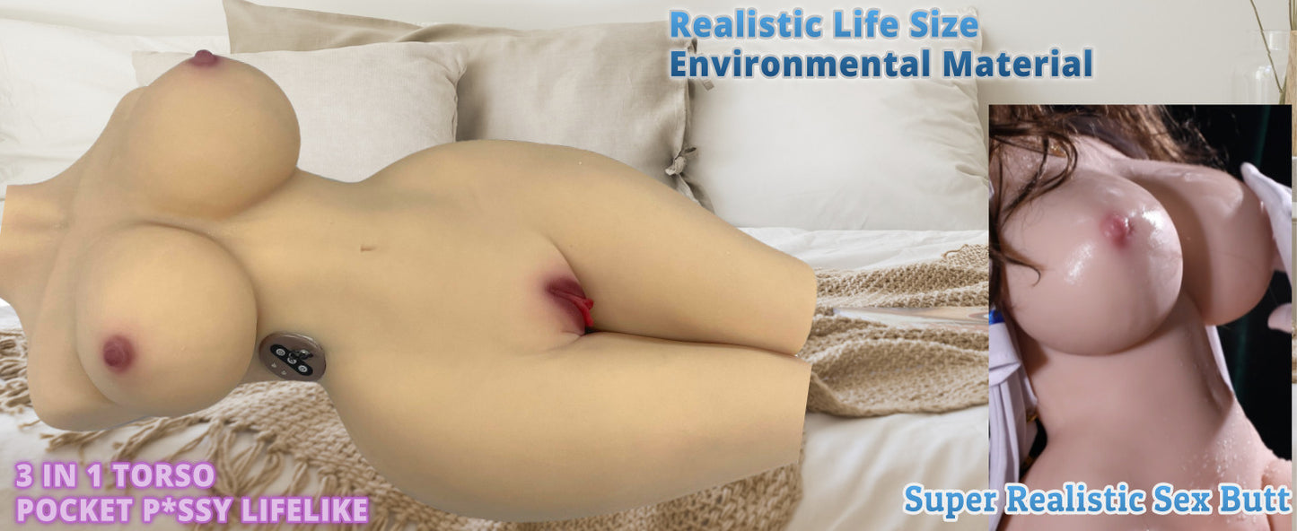 HEATING Sucking Vibrator language Sound 38LB ECSTATOYS Sex Doll full size body full body Pocket Pussy and hands free masturbators Orgasm 3in1 torso Vagina Sex Toy Pussy Ass Men Masturbation realistic suction