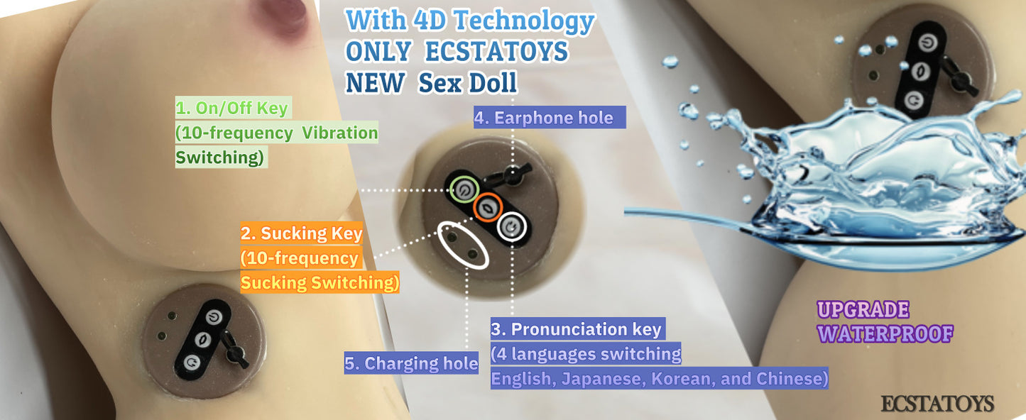 HEATING Sucking Vibrator language Sound 38LB ECSTATOYS Sex Doll full size body full body Pocket Pussy and hands free masturbators Orgasm 3in1 torso Vagina Sex Toy Pussy Ass Men Masturbation realistic suction